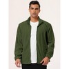Lars Amadeus Men's Full-Zip Long Sleeves Soft Stand Collar Winter Fleece Jacket - 2 of 4