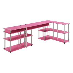 Breighton Home Designs2Go No Tools Desk Printer Stand and Console Table Set - 1 of 4