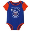 MLB New York Mets Infant Boys' 3pk Bodysuit - 4 of 4