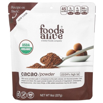 Foods Alive Cacao Powder, 8 oz (227 g)
