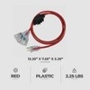 Master Electrician 50 Feet Outdoor Extension Cord with Power Indicator, Fan Tap and Inline Circuit Breaker for Tools and Home Improvement, Red - 3 of 4