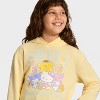 Girls' Hello Kitty and Friends Graphic Hooded Fleece Sweatshirt - Light Yellow - 2 of 4