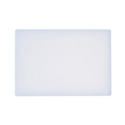 White Rectangular Plastic Cutting Board, 12x18 Inch