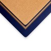 Pimpernel Classic Midnight Blue Placemats - Set of 4 Rectangular Cork Backed Table Mats with Deep Blue Finish - Heat Resistant Wipe Clean Dining Mats - 3 of 4