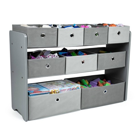 Camden Fabric Toy Organizer with 9 Storage Bins Gray - Humble Crew - image 1 of 4