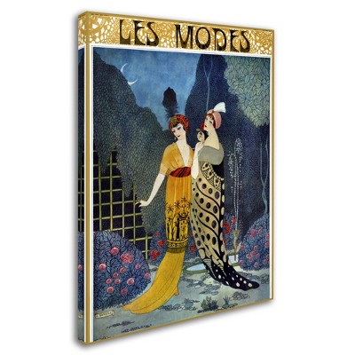 Trademark Fine Art -Vintage Apple Collection 'Art Deco Fashion Ladies' Canvas Art