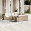 vidaXL Garden Sofa Set Beige - 2 of 4