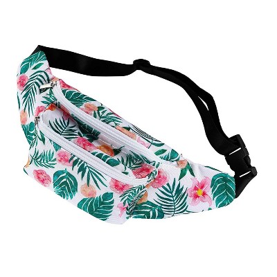 Women's Fanny Pack - Floral Waist Bag, Bum Bag for Festival, Hiking, and Party
