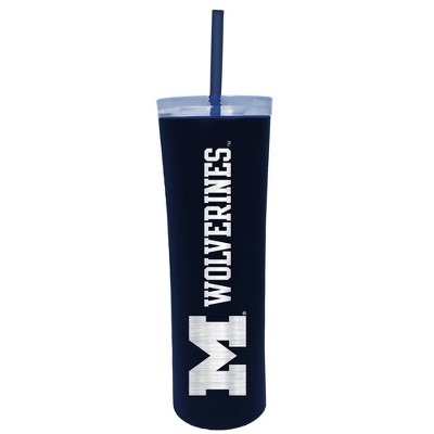 NCAA Michigan Wolverines 18oz Stainless Steel Skinny Tumbler