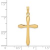 Black Bow Jewelry 14k Yellow Gold Polished Cross Pendant - 4 of 4