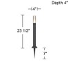 Possini Euro Design Possini Euro Hestia 23 1/2"H Textured Black Low Voltage LED Path Light - 4 of 4