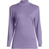 Lands' End Women's Relaxed Cotton Long Sleeve Mock Turtleneck - 3 of 3