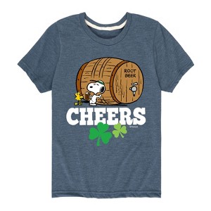 Boys' - Peanuts - St. Patrick's Day with Snoopy Short Sleeve Graphic T-Shirt - 1 of 4