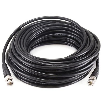 Monoprice Audio/Video Coaxial Cable - 50 Feet - Black | RG-59U BNC Male/ BNC Male, 75ohm