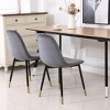 NicBex Dining Chair Set of 4 Contemporary Upholstered Fabric Kitchen Dining Room Chair with Metal Legs - 4 of 4