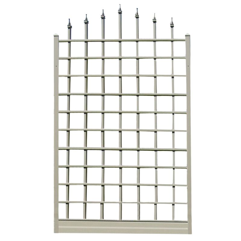 Dura-Trel Winchester 57 by 96 Inch Indoor Outdoor Garden Trellis Plant Support for Vines and Climbing Plants, Flowers, and Vegetables, White, 1 of 7