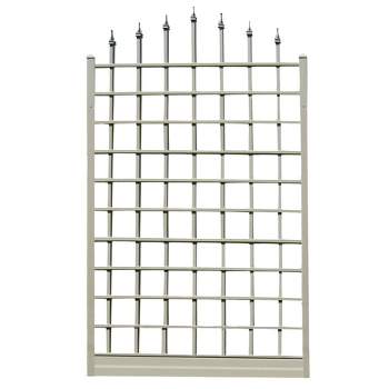 Dura-Trel Winchester 57 by 96 Inch Indoor Outdoor Garden Trellis Plant Support for Vines and Climbing Plants, Flowers, and Vegetables, White