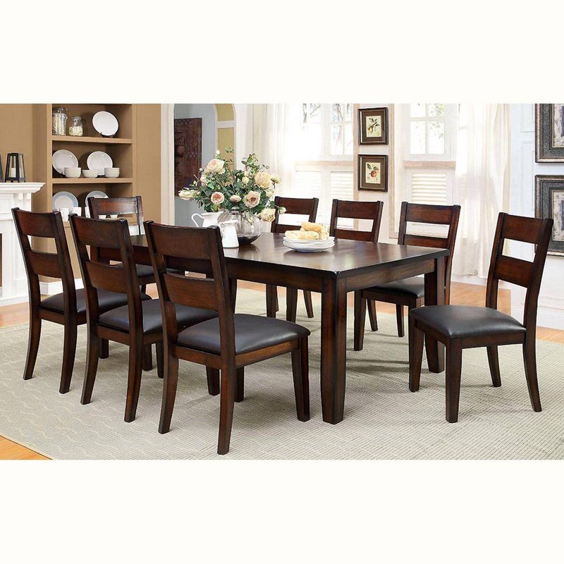 9pc Breighton Extendable Dining Table Set Dark Red - HOMES: Inside + Out, 3 of 7