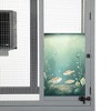 Bencmate Pet Crates and Houses Cat Window Catio Wood Enclosure Wheels Lockable Doors for Outdoor and Indoor, Gray, 31.5"*31.5"*70.28" - 4 of 4