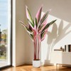 Orieon 4FT Artificial Calathea Plant with Pot, Large Faux Potted Tree for Indoor & Outdoor Home, Office & Living Room Decor - 4 of 4