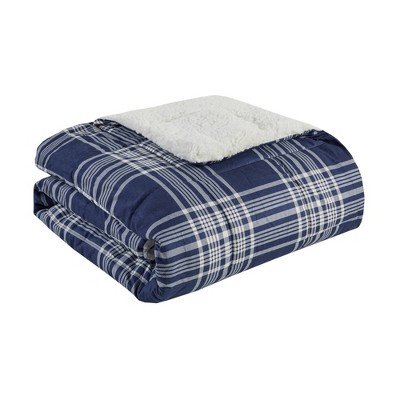 50"x70" Oversized Leeds Soft Spun Down Alternative Throw Blanket Navy - Woolrich