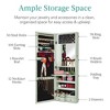 Best Choice Products Hanging Mirror Jewelry Armoire, Door or Wall Mounted Cabinet w/ LED Lights, Lock - 4 of 4