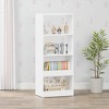Mshliw 4-Tier Kids Bookshelf and Toy Storage Organizer, Tall Wooden Bookcase for Children’s Bedroom, Nursery, Playroom, or Living Room - 3 of 4