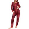 Ekouaer Womens Pajamas Sets Long Sleeve Tops with Jogger Pants Soft Pjs Lounge Set Outfits with Pockets - 3 of 4