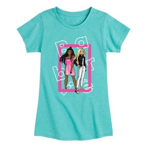 Girls' - Barbie - Dolls Box Logo Fitted Short Sleeve Graphic T-Shirt - 1 of 4