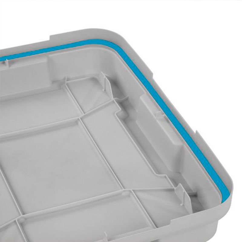 Sterilite Heavy Duty Plastic Gasket Tote Stackable Storage Container Box with Lid and Latches for Home Organization, 5 of 10