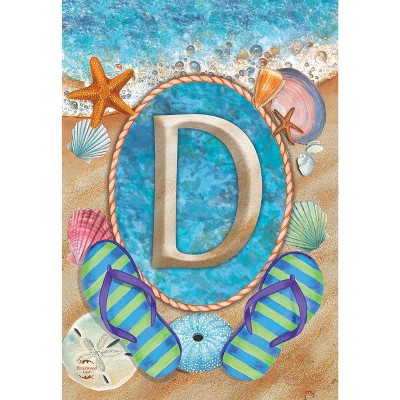 Briarwood Lane Summer Garden Flag 12x18 For Outdoor Summer Monogram Letter D For Summer Garden Flag Flags For Outside
