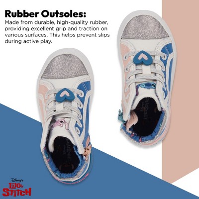 Мужские кроссовки Disney Girls Lilo & Stitch Sneakers - Lilo and Stitch High Top Athletic Shoes - Lilo and Stitch High Top Lace Up Sneakers (Blue High Top, 5) — фото 3