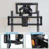 Full Motion TV Wall Mount for 40-86 In flat screen TVs weighing up to 132 LBS, Max VESA 600 x 400mm, Tool free tilting and rotation - 3 of 4