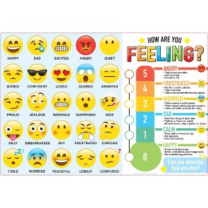 Ashley Productions® Placemat Studio™ Smart Poly® How Are You Feeling Learning Placemat, 13" x 19", Single Sided, Pack of 10 - 1 of 3