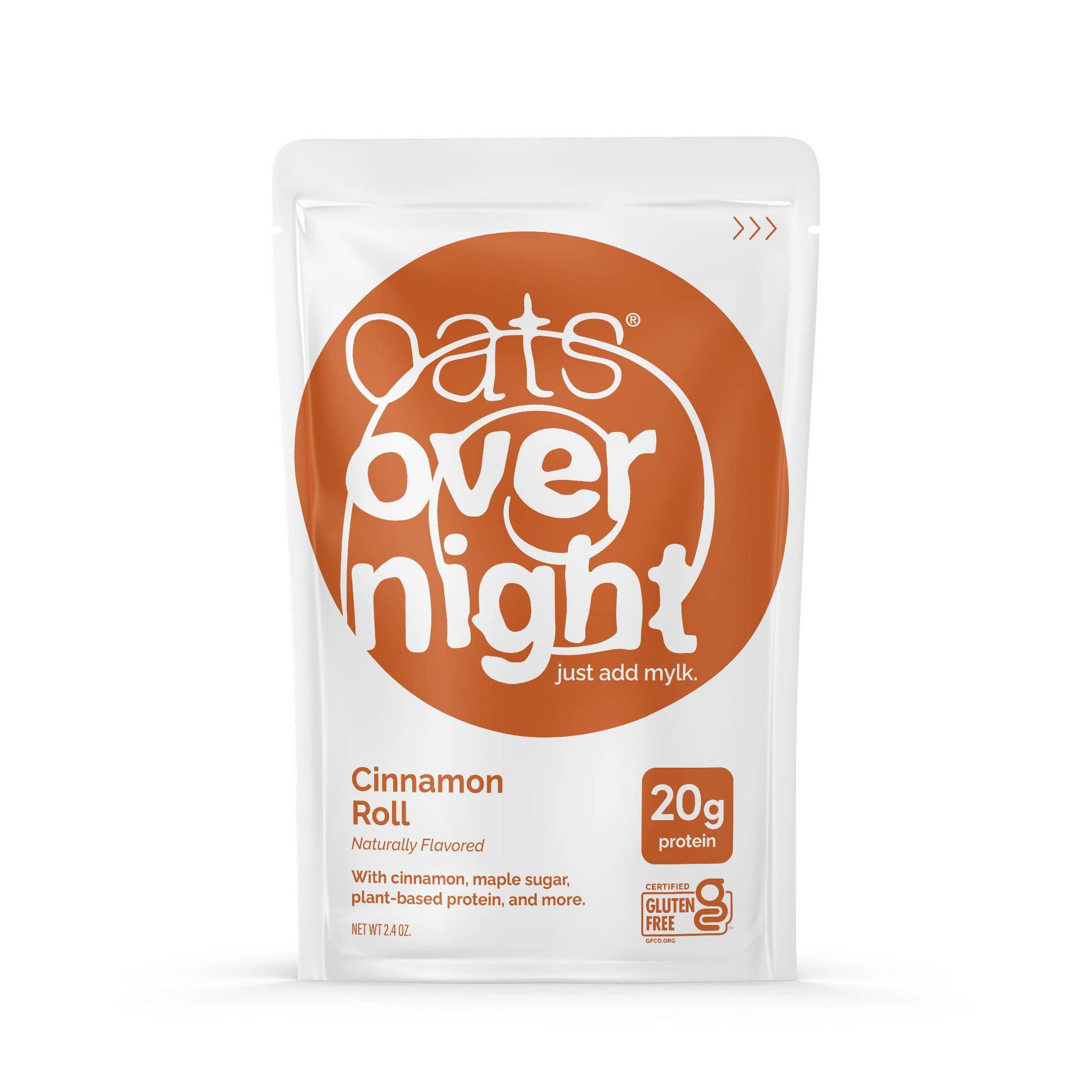 Oats Overnight Cinnamon Roll Breakfast Shake Pouch - 2.4oz