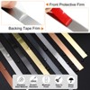 Unique Bargains Self-Adhesive Stainless Steel Mirror Finish Peel and Stick Wall Trim - 3 of 4