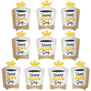 Big Dot of Happiness Happy Boss’s Day - Table Decorations - Best Boss Ever Fold and Flare Centerpieces - 10 Count - 1 of 4