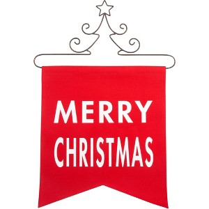 Pavilion Gift Company - Merry Christmas - 14" x 16" Banner - Wall Sign Panels - 1 of 4