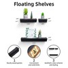 Dsvimoy Planter Stands and Holders Planter Stands Shelf with Invisible Brackets for Home Storage, Brown, 20"*5"*3" - 3 of 4