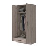 ORRD Double Door Armoire with Hidden Drawer, 71" Tall Freestanding Wardrobe with Hanging Rod & Shelf for Bedroom Storage - 3 of 4