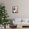 Stupell Industries Gnome Skiing Winter Slopes Black Floater Framed Canvas Wall Art - 2 of 4