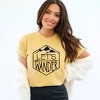 Simply Sage Market Women's Let's Wander Short Sleeve Garment Dyed Tee - 2 of 4