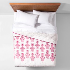 Pink Mallorca Embroidered Ornament Quilt (Twin/Twin XL) - Opalhouse , Size: twin/twin extra long