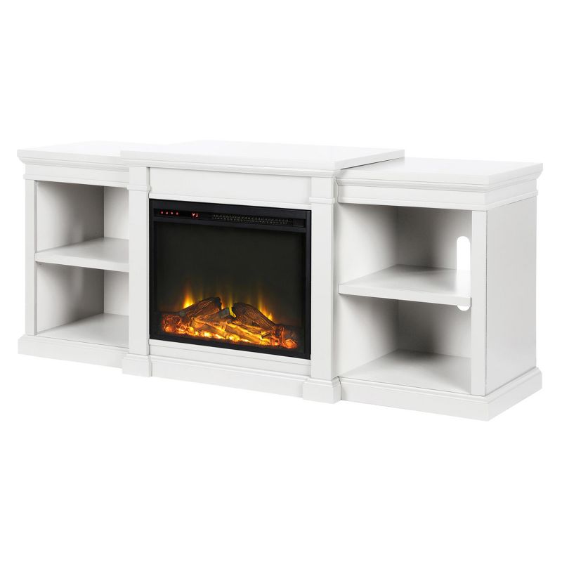 Union Electric Fireplace TV Stand with Side Shelves for TVs up to 70" -  Room & Joy, 2 of 10