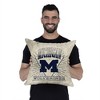 NCAA Michigan Wolverines 26 x 26 Woven Tapestry Pillow - 4 of 4