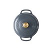 Lodge 6qt Cast Iron Enamel Dutch Oven Twilight with Silver Handle - 2 of 2