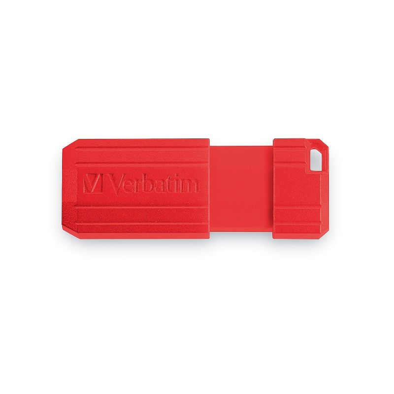 Verbatim PinStripe 128GB USB 2.0 Type-A Flash Drive Red and Blue 2/Pack (70391), 5 of 9