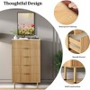 5-Drawer Dresser, Modern Wood Storage Chest of Drawers, for Living Room Bedroom - 4 of 4