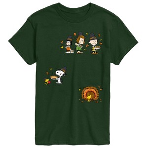 Men's - Peanuts - Thanksgiving Short Sleeve Graphic T-Shirt - 1 of 4
