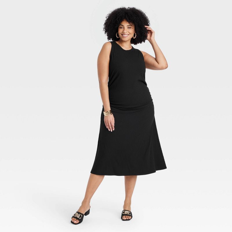 Women's Rib Knit Midi Bodycon Dress - A New Day™, 1 of 9